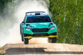 Rallye Finnland: Drei Škoda Fabia RS Rally2-Besatzungen starten als Sieganwärter in der WRC2-Kategorie