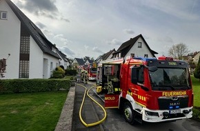 Feuerwehr Detmold: FW-DT: Zwei Brände hielten die Feuerwehr Detmold am Montagmorgen auf Trab