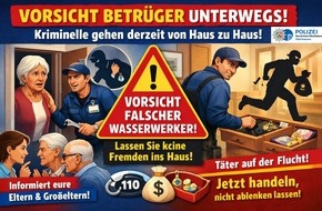 Polizeipr&auml;sidium Oberhausen: POL-OB: Kriminelle greifen Oberhausener Senioren an - Unbedingt Eltern und Gro&szlig;eltern informieren!