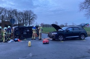 Polizei Coesfeld: POL-COE: Lüdinghausen, Stadtfeldstraße, Baumschulenweg / Unfall mit zwei verletzten Personen