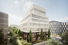 Quantum Immobilien AG: Düsseldorf: Richtfest für 6.000 m² neue Bürowelten in Golzheim