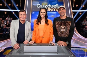 ARD Das Erste: Europameister gegen den Olymp: Markus Babbel und Thomas Helmer zu Gast bei Esther Sedlaczek / "Quizduell-Olymp" am Freitag, 28. Oktober, 18:50 Uhr im Ersten