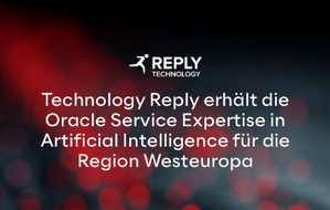 Reply Deutschland SE: Technology Reply erhält die Oracle Service Expertise in Artificial Intelligence für die Region Westeuropa