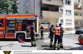 Feuerwehr München: FW-M: Balkonbrand (Schwanthalerhöhe)