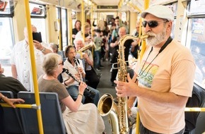 Kölner Verkehrs-Betriebe AG: Stimmungsvoller Auftakt der "Musik in der Bahn"