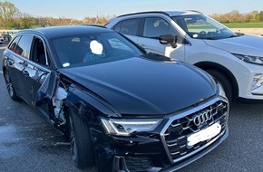 Polizeidirektion Landau: POL-PDLD: BAB 65 / Landau Zentrum - Verkehrsunfall mit hohem Sachschaden