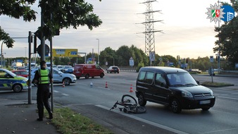Polizeipräsidium Oberhausen: POL-OB: Verkehrsunfall auf Konrad-Adenauer-Allee: E-Bike-Fahrer verletzt
