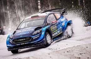 Ford-Werke GmbH: Der Ford Fiesta WRC hat sein Potenzial bei der Rallye Schweden unter Beweis gestellt
