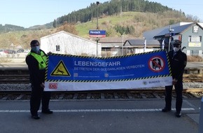 Bundespolizeiinspektion Offenburg: BPOLI-OG: Betreten verboten!: Bahn und Bundespolizei warnen vor Unfällen im Gleisbereich