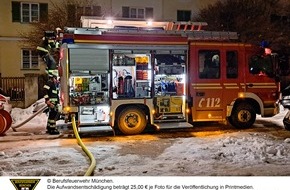 Feuerwehr München: FW-M: Großraumtonnen in Flammen (Neuhausen)