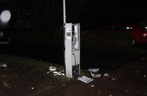 Polizei Aachen: POL-AC: Parkscheinautomat gesprengt