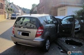 Polizeipräsidium Westpfalz: POL-PPWP: Auf parkenden Wagen gekracht - zwei Schwerverletzte