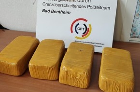 Bundespolizeiinspektion Bad Bentheim: BPOL-BadBentheim: Zwei Kilo Heroin im Wert von rund 100.000,- Euro beschlagnahmt / Deutsch-Niederländisches Polizeiteam nimmt zwei Drogenkuriere fest