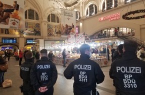 Bundespolizeidirektion Hannover: BPOLD-H: Gemeinsame Kontrollen der Bundespolizei und der Polizei Bremen im und am Hauptbahnhof Bremen