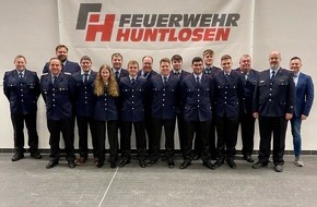 Kreisfeuerwehr Oldenburg: FW-OLL: Jahreshauptversammlung - Feuerwehr Huntlosen leistet im Jahr 2023 rund 14.400 Dienststunden