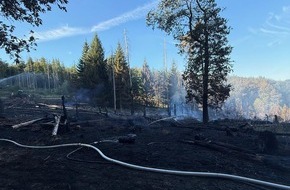 Feuerwehren im Kreis Soest: FW Kreis Soest: Mehr als 100 Einsatzkr&auml;fte weiterhin beim Waldbrand im Einsatz / Kr&auml;ftezehrende Arbeiten bei hohen Temperaturen