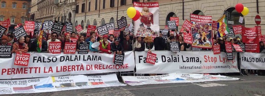 International Shugden Community: Proteste gegen den Dalai Lama dieses Wochenende in Basel: "Ende der Heuchelei und religiösen Verfolgung" (BILD)
