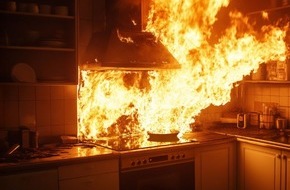 Netzwerk für Brandschutz in der Küche: Fast jeder zweite Wohnungsbrand entsteht in der Küche - Herdwächter bieten effektiven Schutz