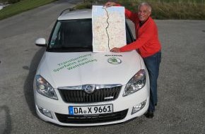 Skoda Auto Deutschland GmbH: Über 1.000 Kilometer für weniger als 50 Euro - SKODA "TransGermany Sparfahrt zum Weltspartag" (BILD)