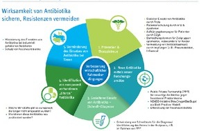 Pro Generika e.V.: Zahl des Monats Januar: 5 / Fünf Handlungsfelder, die helfen die Wirksamkeit von Antibiotika zu sichern und Resistenzen zu vermeiden