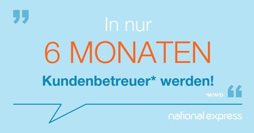 National Express Rail GmbH: Von Zuhause aus Karriere starten: National Express startet Online-Kurs zum Kundenbetreuer (m/w/d)