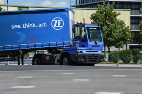 ZF gibt Engpass den Laufpass: Intelligente Technik macht Logistik auf Betriebshöfen effizienter und sicherer