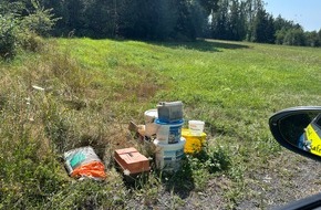Landespolizeiinspektion Saalfeld: LPI-SLF: Unbekannte entsorgen Baumaterialien und Autobatterie illegal - Zeugen gesucht