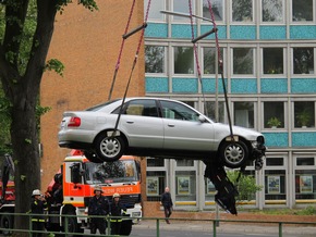 FW-D: Auto in der Düssel