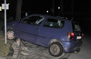 Kreispolizeibehörde Höxter: POL-HX: Auto ausgeliehen und betrunken Unfall verursacht