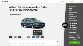 Skoda Auto Deutschland GmbH: Noch schneller zum Wunschauto: Neuer SKODA Konfigurator bietet clevere Funktionen in frischem Design