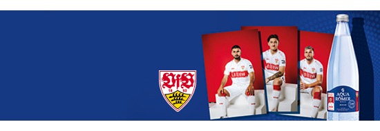 aquaR&ouml;mer GmbH & Co. KG: Volltreffer f&uuml;r VfB-Fans: Die Aqua R&ouml;mer Sammeletiketten-Edition