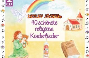 Menschenkinder Verlag: "Religiöse Herzenslieder" zum 25. Jubiläum / Ein neues Doppelalbum mit Detlev Jöckers schönsten religiösen Liedern (mit Bild)