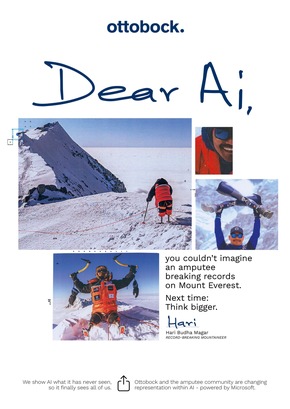 „Dear AI“ – Ottobock startet erste Kampagne für AI, nicht mit AI