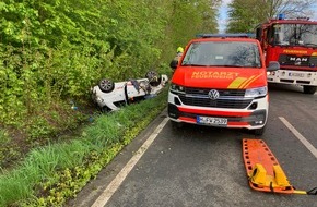 Feuerwehr Hannover: FW Hannover: Verkehrsunfall mit schwerverletzter Person in Wülferode