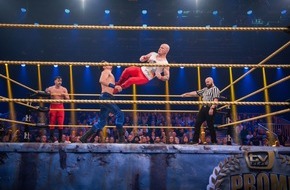 ProSieben: Fabian Hambüchen schickt René Casselly beim "TV total Promi Wrestling" am Samstag mit Dropkick auf die Matte / Was macht Wrestling-Superstar CESARO auf ProAcht?