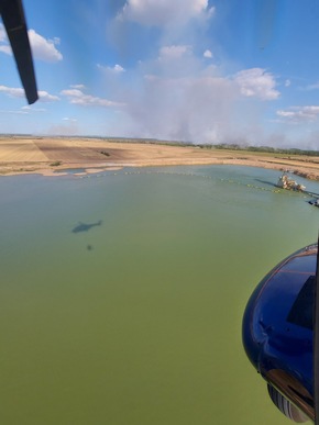 BPOLD 11: Hubschrauber der Bundespolizei unterstützten erneut bei der Waldbrandbekämpfung