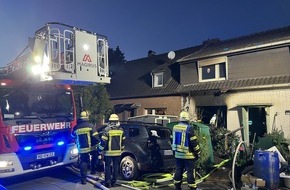 Feuerwehr Moers: FW Moers: Verletzte und 2 tote Katzen bei Wohnhausbrand in Moers-Scherpenberg