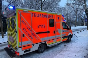 Feuerwehr Stuttgart: FW Stuttgart: Zwei Mädchen ins Eis eingebrochen - Mädchen mit Unterkühlungen in Stuttgarter Kinderklinik eingeliefert - Feuerwehr warnt vor dem Betreten von Eisflächen