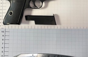Bundespolizeidirektion Sankt Augustin: BPOL NRW: Bundespolizisten beschlagnahmen Anscheinswaffe und Messer im Hauptbahnhof Dortmund