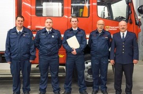 Feuerwehr Iserlohn: FW-MK: Weihnachtsfeier und Beförderung bei der Löschgruppe Obergrüne