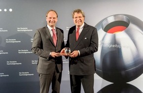 Miele Schweiz: Miele remporte le prix allemand de développement durable / La longue durée de vie des appareils Miele donne un signal fort à la branche (IMAGE)