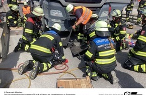 Feuerwehr M&uuml;nchen: FW-M: Fahrradfahrerin von Lkw &uuml;berrollt und eingeklemmt (Laim)