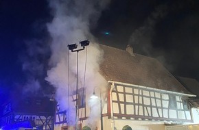 Polizeidirektion Landau: POL-PDLD: Zimmerbrand in Wohnhaus