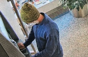 Polizei Korbach: POL-KB: Öffentlichkeitsfahndung: Mit gestohlener EC-Karte mehrfach Geld abgehoben, Polizei bittet um Hinweise auf unbekannten Täter; Korrektur