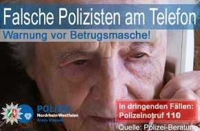 Kreispolizeibehörde Viersen: POL-VIE: Viersen: Viersener Senior wird Opfer falscher Polizeibeamter