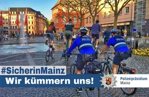 Polizeipräsidium Mainz: POL-PPMZ: Mainz-Innenstadt - Einsatz der Fahrradstreife