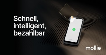Mollie: Mollie stellt Tap vor: Bezahlterminal für jeden Geldbeutel und jedes Geschäft / Neues kontaktloses Zahlungsterminal ab 45 Euro hilft Unternehmern, sich auf kommende Gesetzesänderungen vorzubereiten
