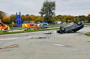 Freiwillige Feuerwehr Hünxe: FW Hünxe: Verkehrsunfall auf dem Rastplatz an der BAB 3