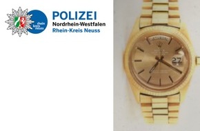 Kreispolizeibehörde Rhein-Kreis Neuss: POL-NE: Trickdiebe unterwegs: Rolex und Geldbörsen im Visier von Täterinnen
