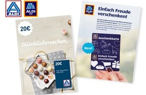 ALDI: Freude machen mit ALDI Geschenkkarten